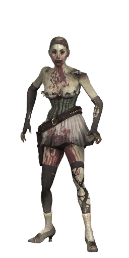 female zombie, dead, skirt transparent png #16031