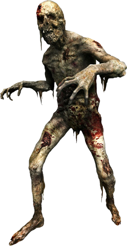 skeleten zombie character png #16001