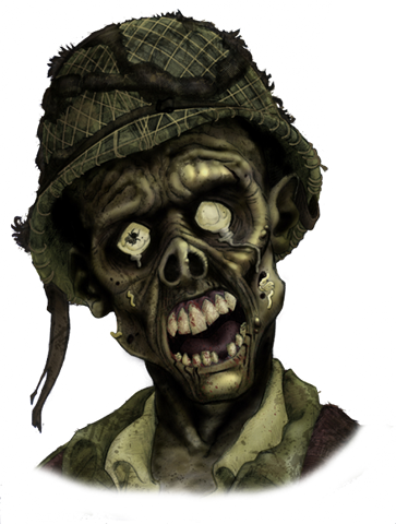soldier zombie head png #16090