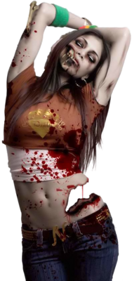 zombie woman png #16098