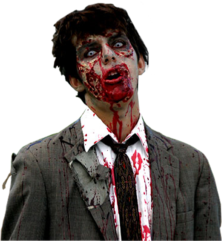 zombie businessman transparent picture download #16111