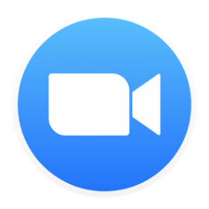 zoom logo video icon in circle #41639